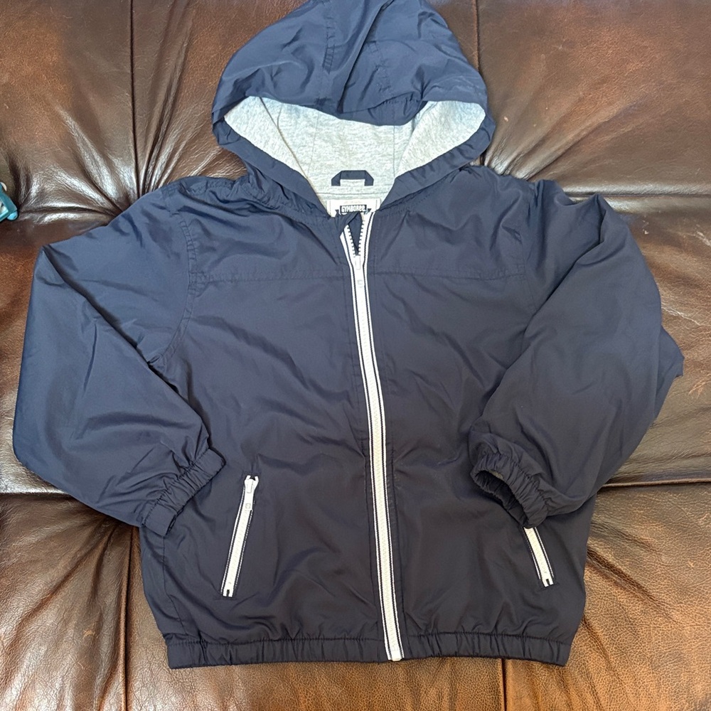 Gymboree Navy Hooded Windbreaker 5/6
